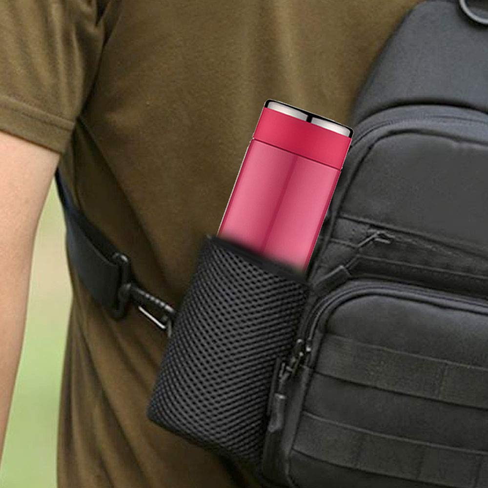 Borosil Hydra Travelsmart 360 ml Stainless Steel Water Bottle | Double Wall Vacuum Insulated Flask | 10 Hours Hot & 12 Hours Cold | Leakproof, BPA Free | 1 Year Warranty, Pink