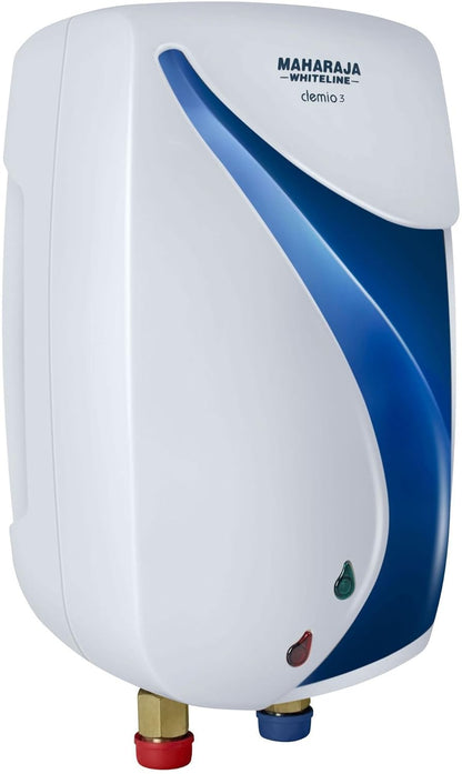 Maharaja Whiteline Abs Clemio 3 Water Heater, 3 Liters, White and Blue