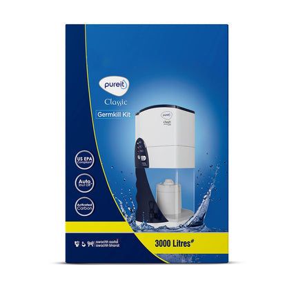 Pureit Germkill kit for Classic water purifier - 3000 L capacity Activated Carbon