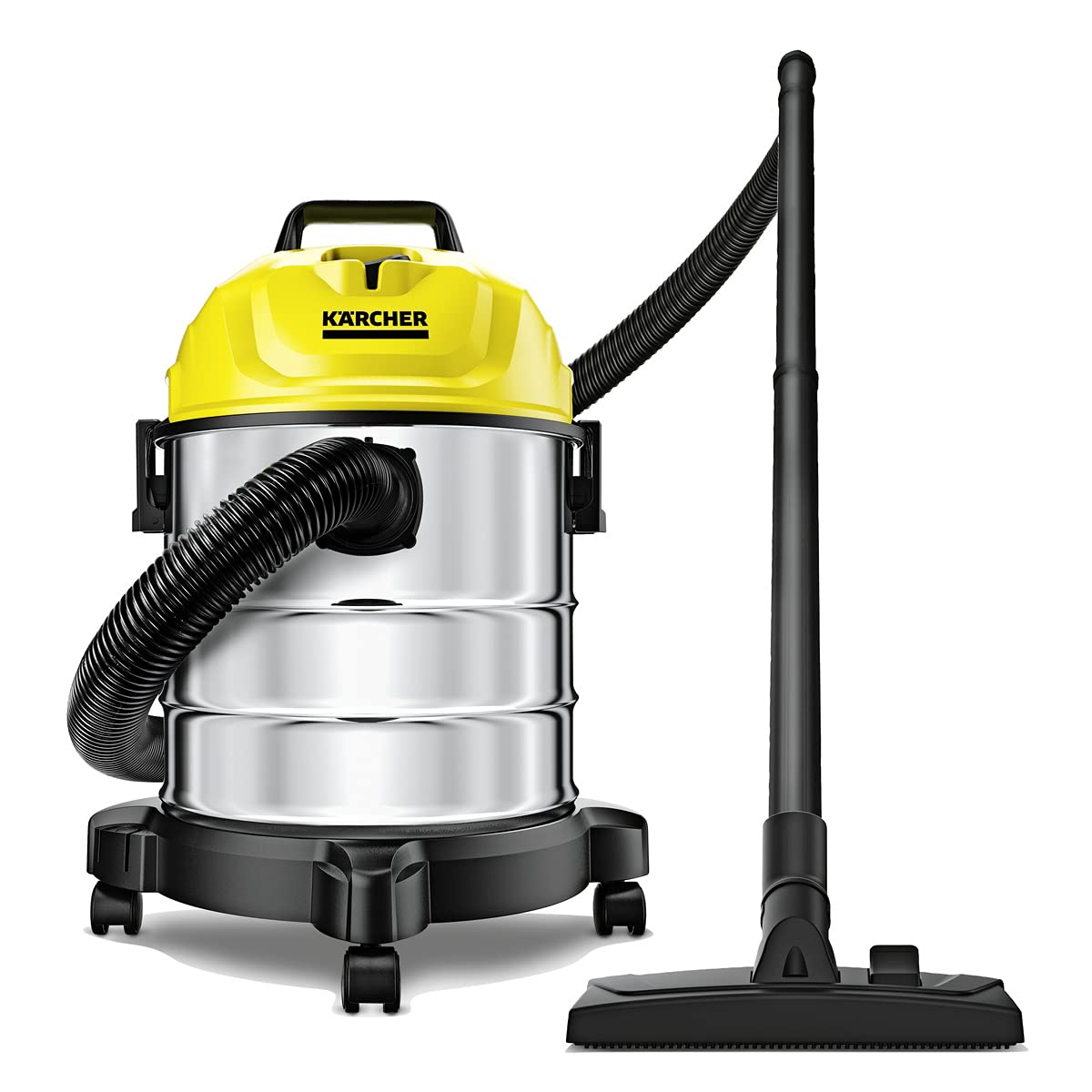 KARCHER Wd 1S Classic Kap-Multi-Purpose Vacuum Cleaner, Yellow, 18 Liter, Cartridge