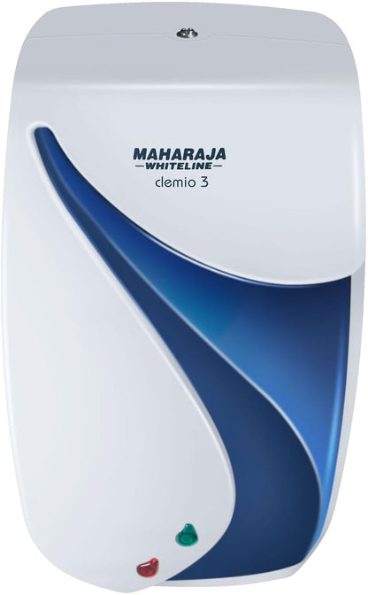 Maharaja Whiteline Abs Clemio 3 Water Heater, 3 Liters, White and Blue