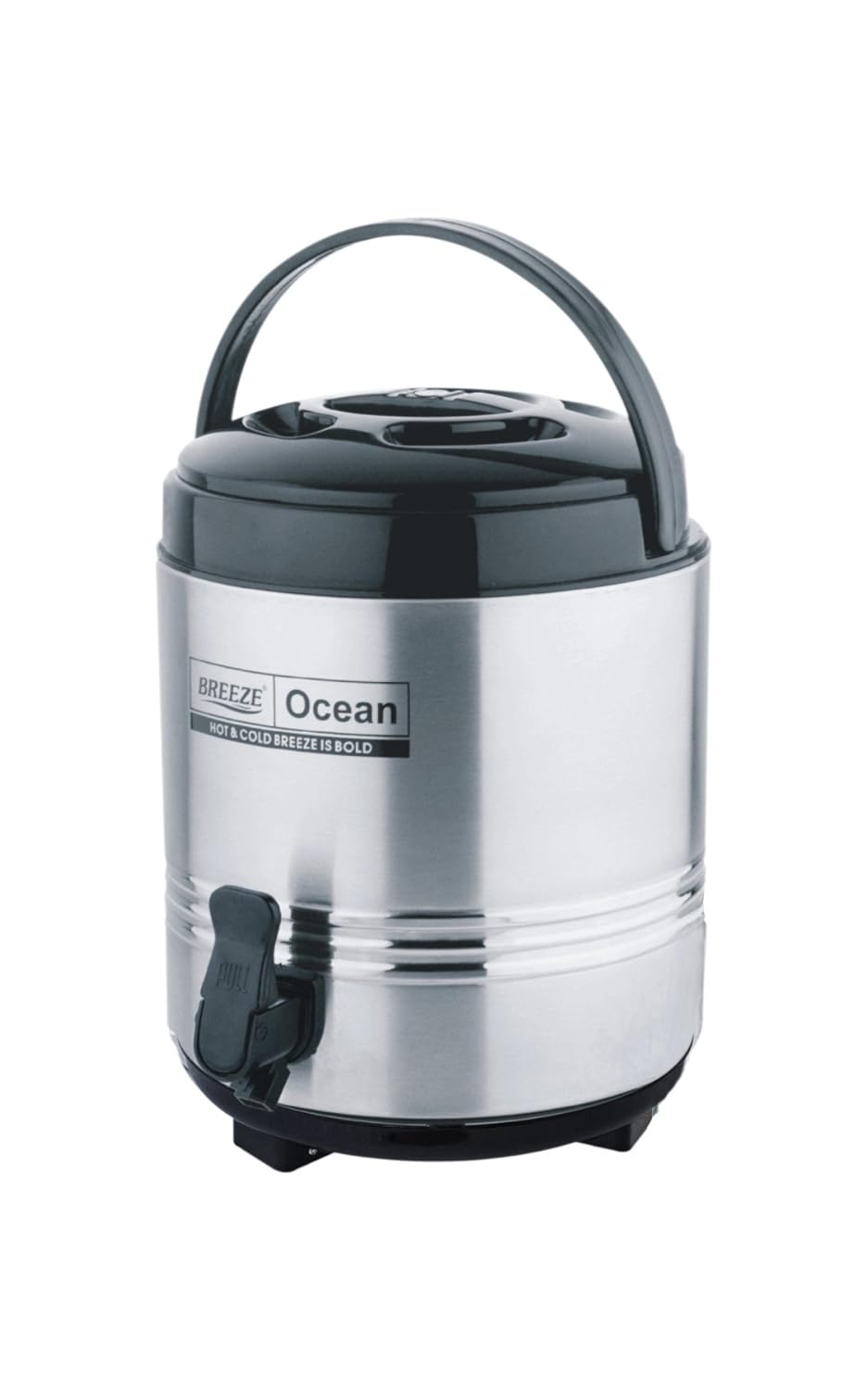 Breeze Ocean Silver and Black Water Jug - 6 L