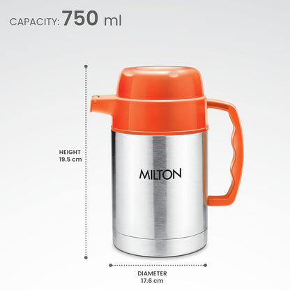 milton dura Stainless Steel tuff jug, 750ml/176mm, Orange