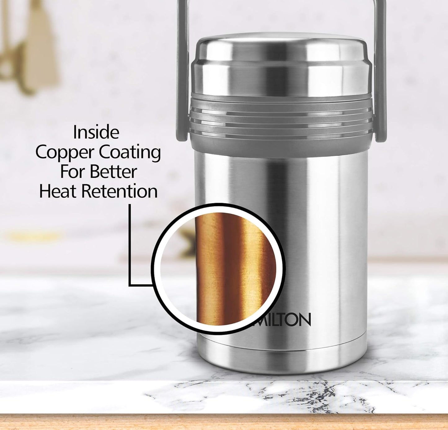 Milton Opus 4 Stainless Steel Tiffin Box, Set of 4, Silver, 300 Milliliter - 300 Ml