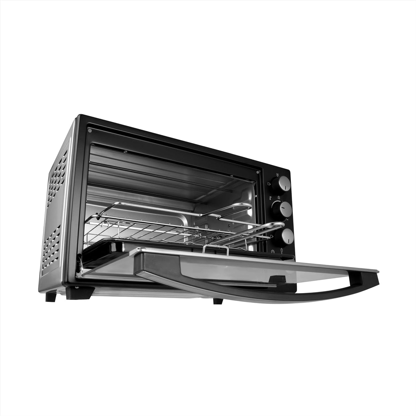 BOSS Delish 30 Litres Oven Toaster Griller, Motorised Rotisserie, Convection, Baking, Grilling, Toasting, 1600 Watts, 2 years warranty, Black