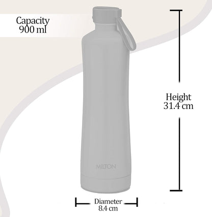 Milton Tiara-1100 Stainless Steel Bottle Flask, 900ml, Silver