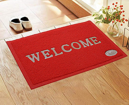 Prestige Welcome Door Mat (Red) -CTLTC011173, Rectangular, 58x38 cm