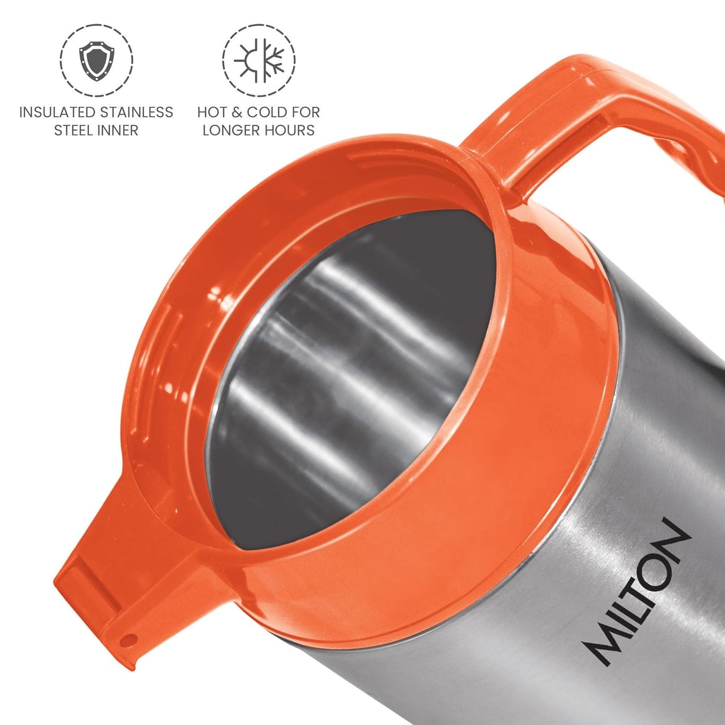 milton dura Stainless Steel tuff jug, 750ml/176mm, Orange