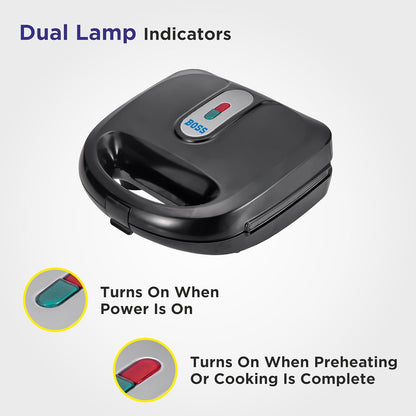 BOSS Regal Griller Toaster B-540 | 750W 2-in-1 Toast & Grill
