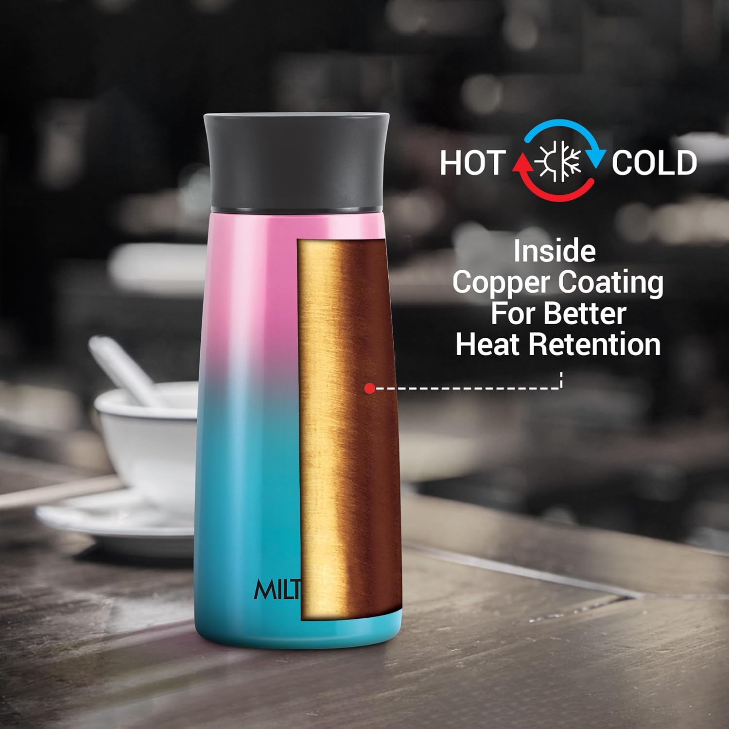 Buy Milton Spectra 370 Thermosteel Hot and Cold Flask, Piece