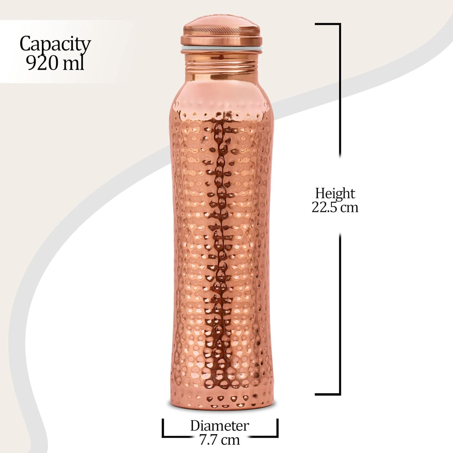 MILTON Jewel 1000 Water Bottle, 950 ml, 1 Piece, Copper | Leak Proof | Office Bottle | Gym Bottle | Yoga Bottle | Home | Kitchen | Hiking | Treking Bottle | Travel Bottle