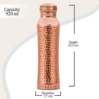 MILTON Jewel 1000 Water Bottle, 950 ml, 1 Piece, Copper | Leak Proof | Office Bottle | Gym Bottle | Yoga Bottle | Home | Kitchen | Hiking | Treking Bottle | Travel Bottle