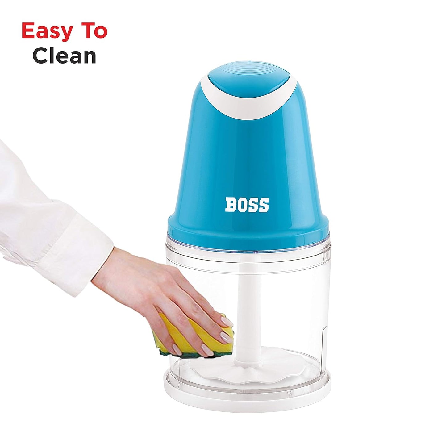 BOSS Speedy Vegetable Chopper 500 Ml, Blue (B-708) Chopper & Whisk Blades