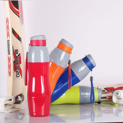 Cello Puro Sports 900 | Water Bottle with Inner Steel and Outer Plastic | Insulated Water Bottle | 720ml, Red