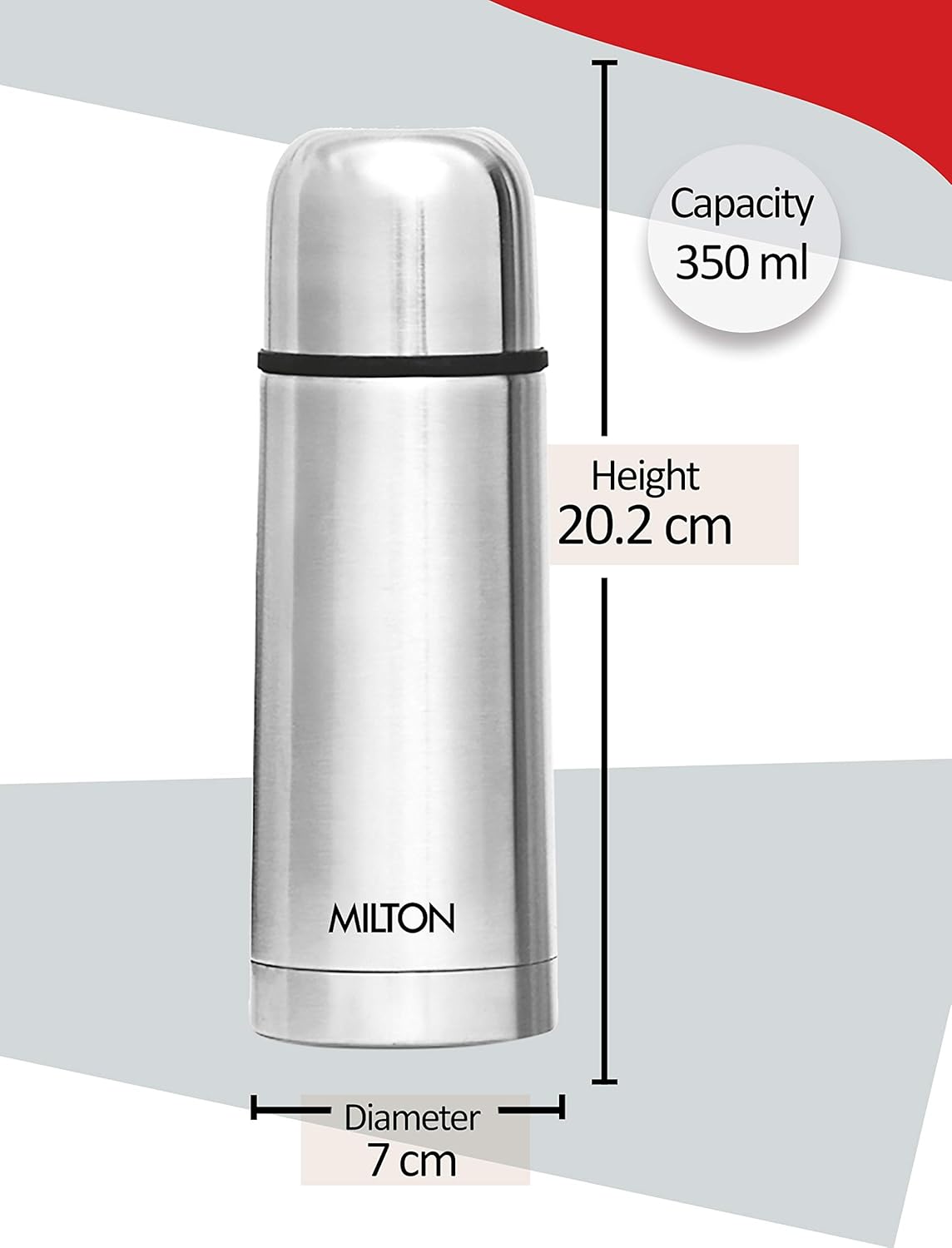 Buy Milton Flip Lid 350 Thermosteel 24 Hours Hot and Cold Flask