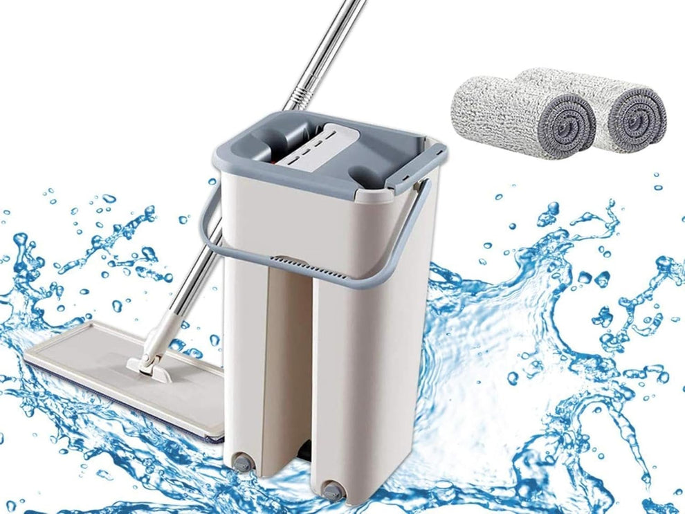 Buy Floor Mop with Bucket, Mop Set, No Hand Washing, Water Wiping pocha ...