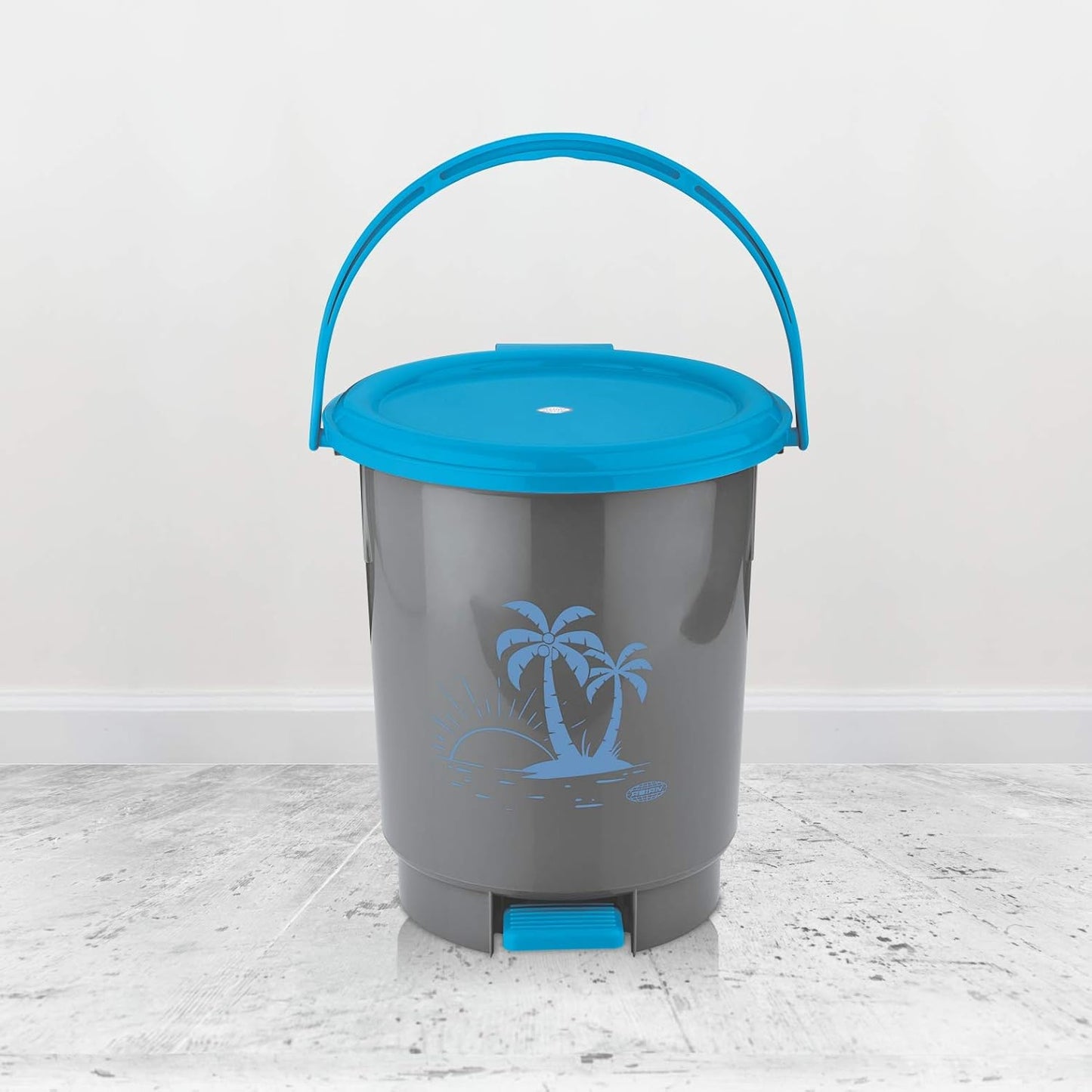 Asian Look Beautiful Pedal Dustbin Junior 15 Ltr Blue For Home , Kitchen & Offices