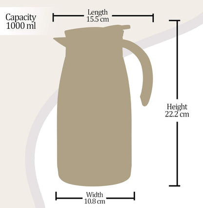 Milton Bistro 1100 Thermosteel Carafe, 1000 ml, Brown