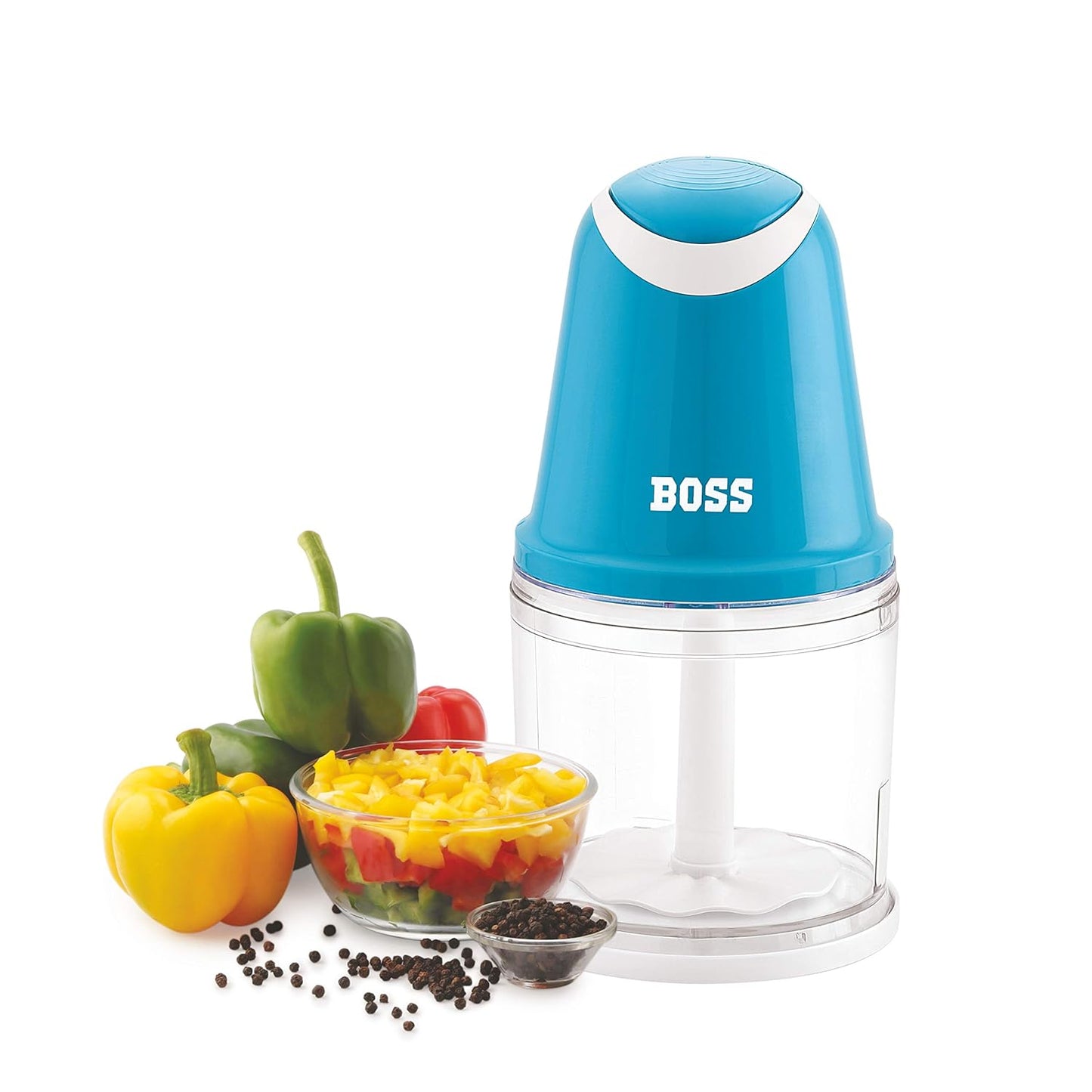 BOSS Speedy Vegetable Chopper 500 Ml, Blue (B-708) Chopper & Whisk Blades