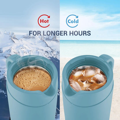 Milton Renova 500 Water Jug, PU Insulated Inner Stainless Steel Hot & Cold Jug, BPA Free, Leak Proof, 500 ml, Special Blue, Ideal for Tea, Coffee, Water, Hot Beverages
