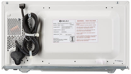 Bajaj 20 Litres Grill Microwave Oven with Jog Dial (2005 ETB, White)