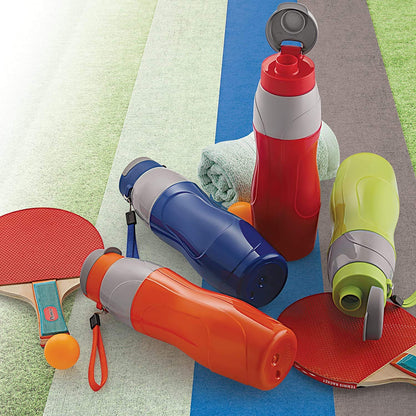 Cello Puro Sports 900 | Water Bottle with Inner Steel and Outer Plastic | Insulated Water Bottle | 720ml, Red