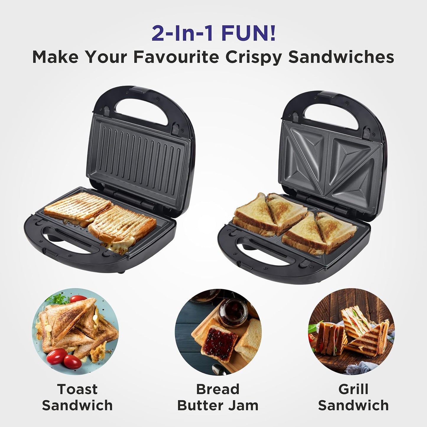 BOSS Regal Griller Toaster B-540 | 750W 2-in-1 Toast & Grill