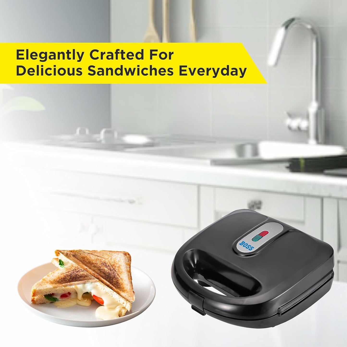BOSS Regal Griller Toaster B-540 | 750W 2-in-1 Toast & Grill