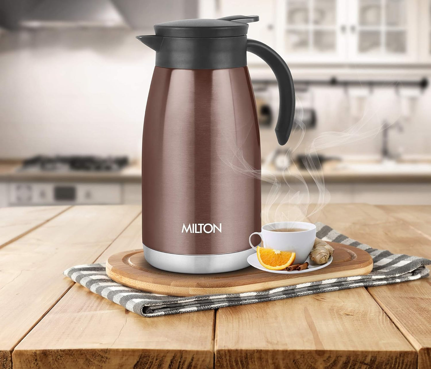 Milton Bistro 1100 Thermosteel Carafe, 1000 ml, Brown