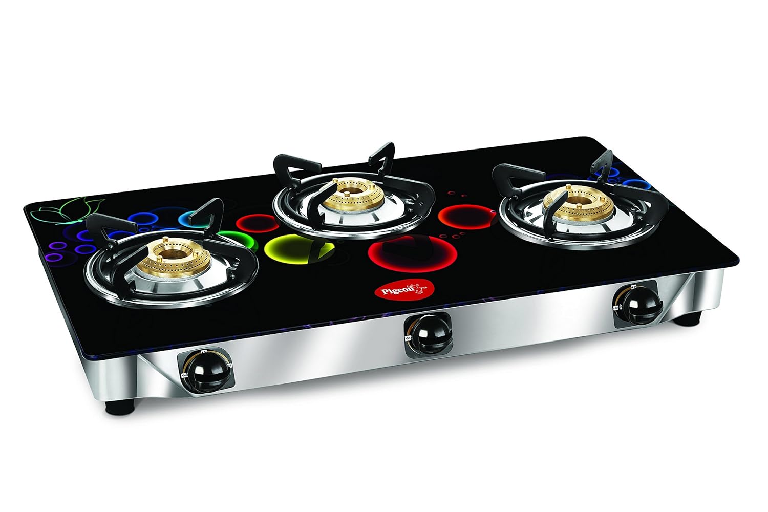 Pigeon Triple Gas Burner Buy Pigeon Smart Plus High Powered Brass