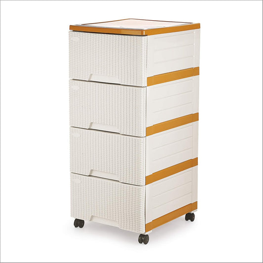Aristo Lego-4 Multipurpose Plastic Drawers Modular Chest Storage Organizer, Multicolor (VR10351)