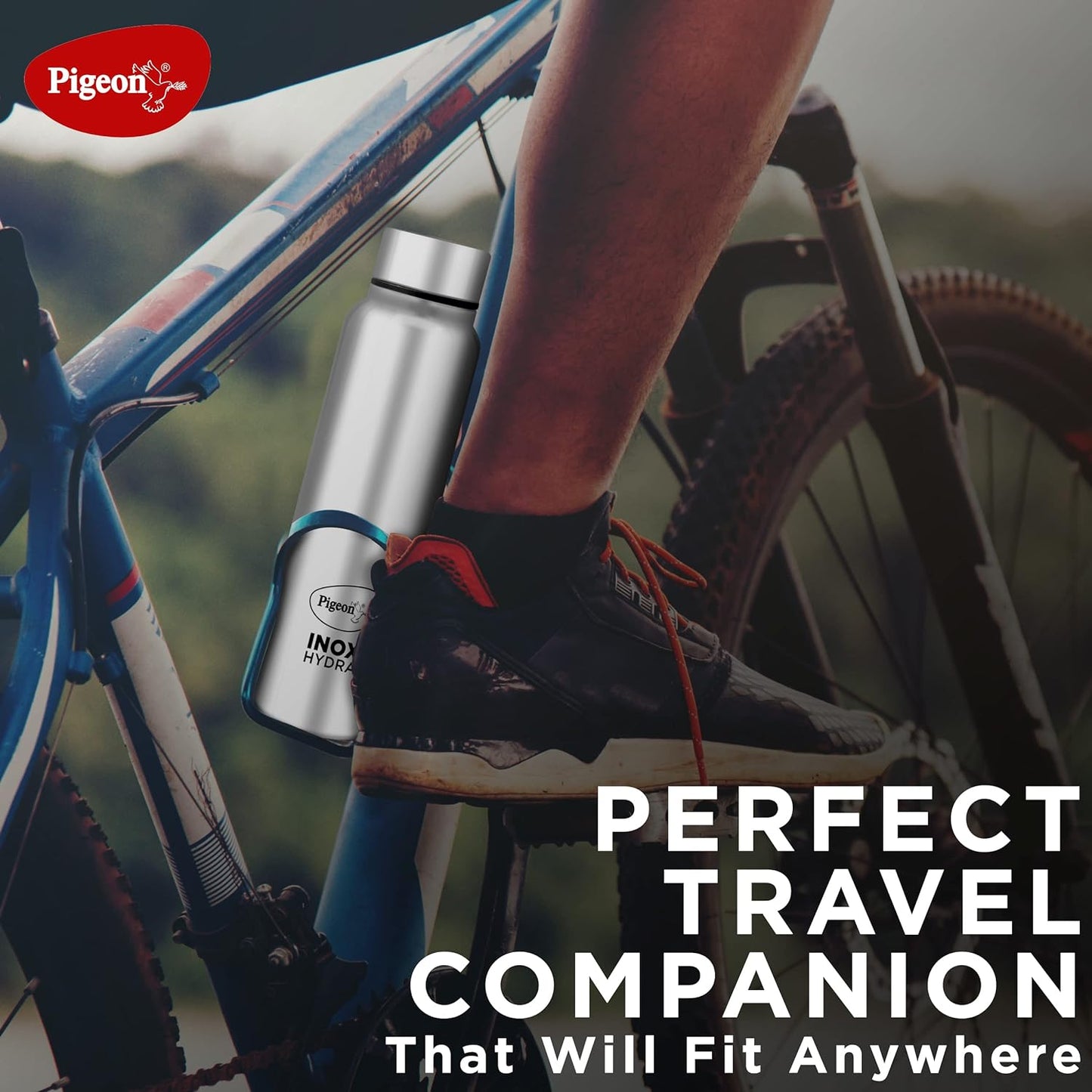 Pigeon by Stovekraft Inox Hydra Plus Stainless Steel Drinking Water Bottle 700 ml - Silver