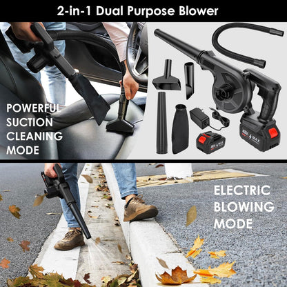 48V 2 IN 1 CORDLESS LEAF BLOWER VACUUM