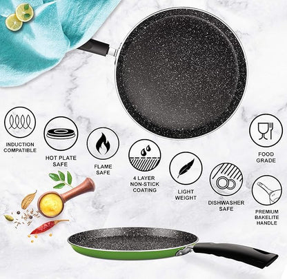 MILTON Pro Cook Granito Omni Tawa, 30 cm, Green