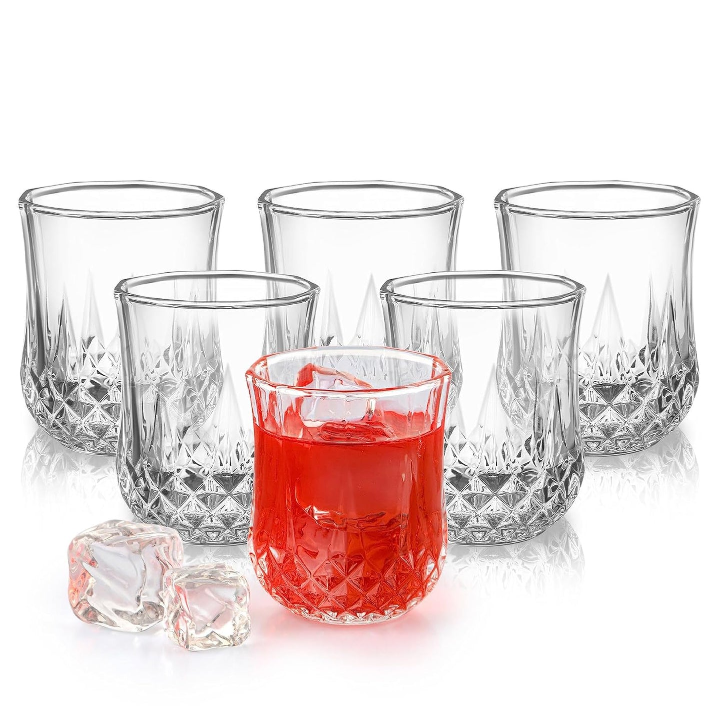 CELLO Amore Glass Tumblers | Set of 6 | 215ml | Clear