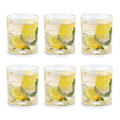 CELLO Brilliant Glass Tumblers | Set of 6 | 215ml | Clear