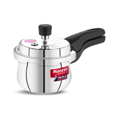 Master Robusta 1.5L Tri Ply Outer Lid Handi Pressure Cooker - Induction Base