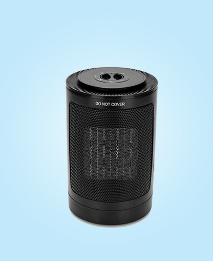 Longer PTC Fan Room Heater (Black)