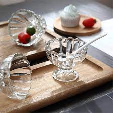 DELI GLASSWARE 6 PCS ICE CREAM SET 150ML