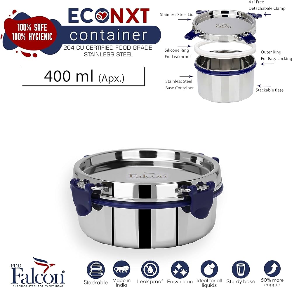 FALCON SS ECON NXT 400ML DABBA FP11030