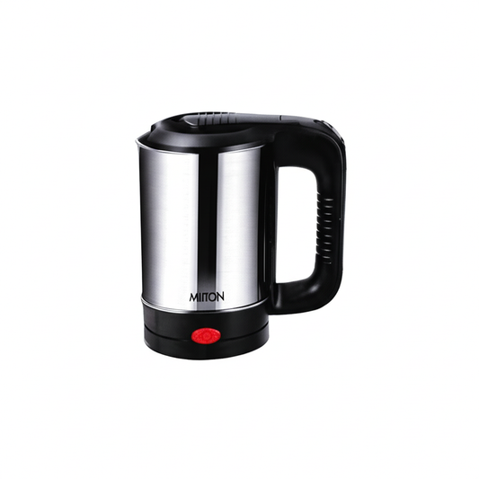 Milton Euroline Insta Travel Electric Kettle 0.5L - Stainless Steel with Auto Cut-Off & Power Saver