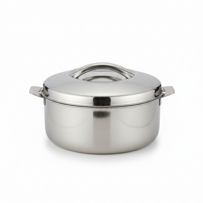 Virtue Homeware Classic Belgium 2500 ML Stainless Steel Insulated Casserole with High Gloss Finish and PU Insulation