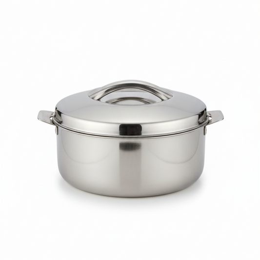 Virtue Homeware Classic Belgium 2500 ML Stainless Steel Insulated Casserole with High Gloss Finish and PU Insulation