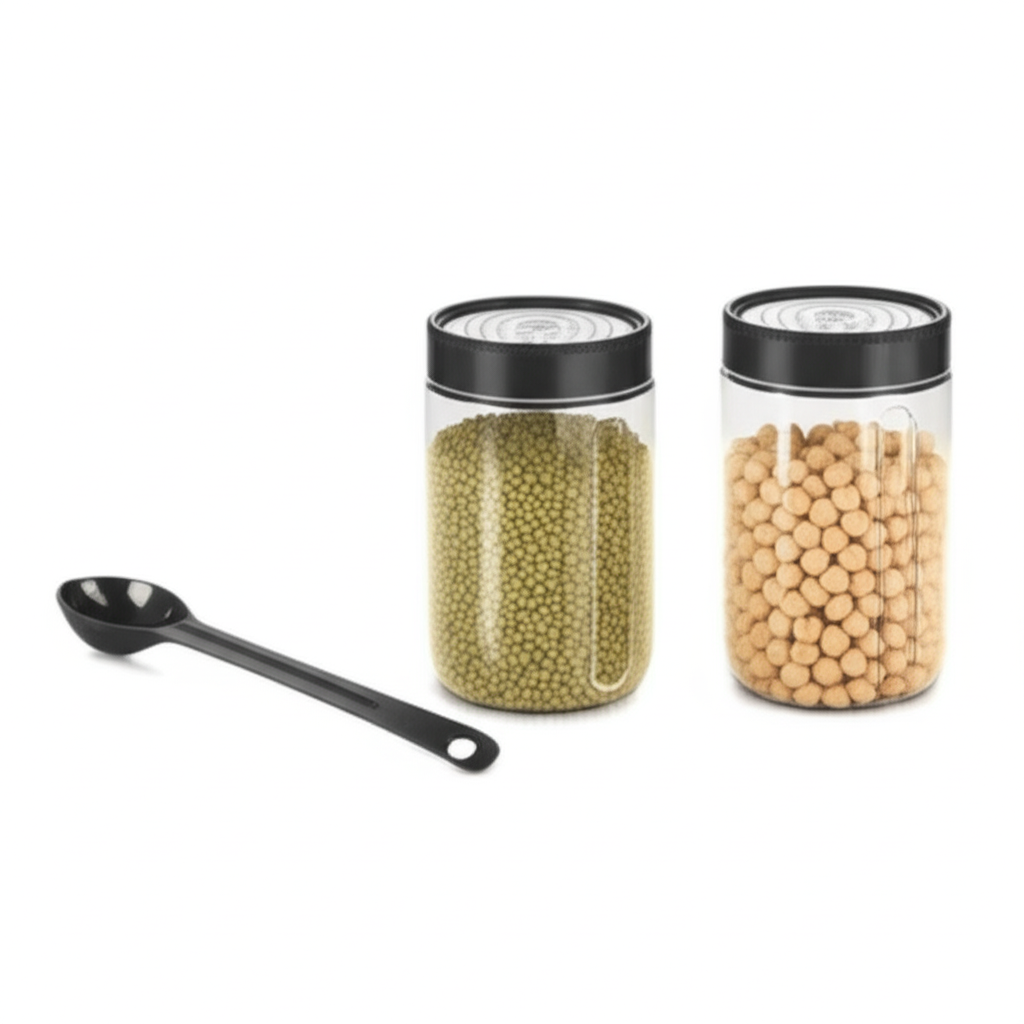Milton Radiant 1500ml Premium Storage Jars (Set of 2) – Elegant, Durable, and Designed for Modern Kitchens