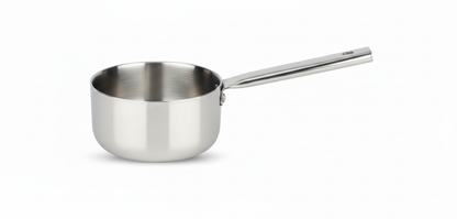 Vikas Cookware Premium Tri-Ply Mini Sauce Pan, Heavy-Duty 3-Ply Stainless Steel Cookware, Induction Cooktop Friendly, Stay-Cool Handle, 14cm
