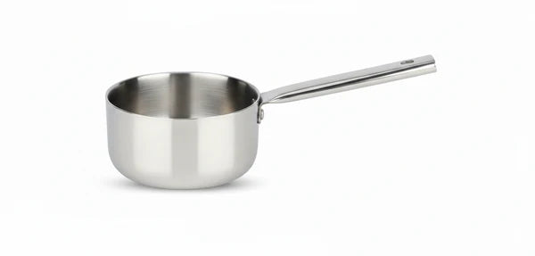 Vikas Cookware Premium Tri-Ply Mini Sauce Pan, Heavy-Duty 3-Ply Stainless Steel Cookware, Induction Cooktop Friendly, Stay-Cool Handle, 18cm