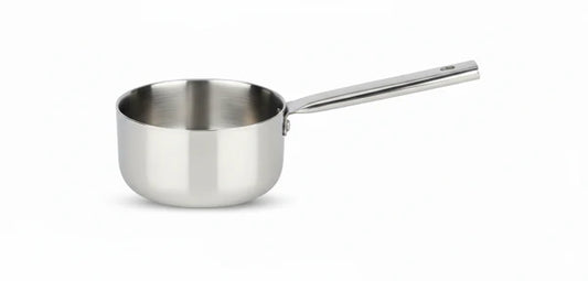 Vikas Cookware Premium Tri-Ply Mini Sauce Pan, Heavy-Duty 3-Ply Stainless Steel Cookware, Induction Cooktop Friendly, Stay-Cool Handle, 18cm