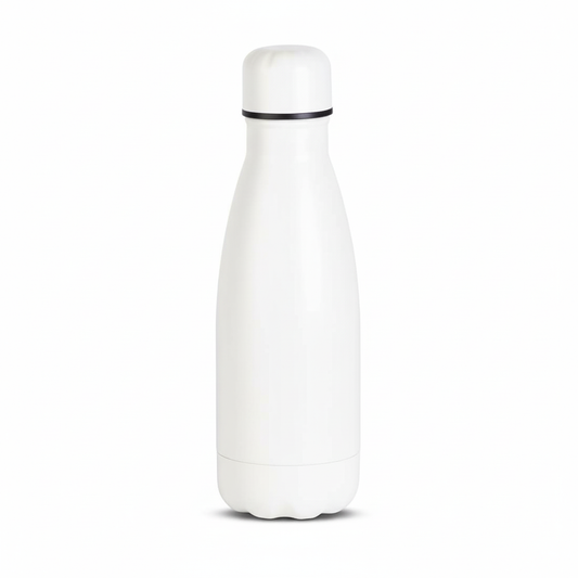 Stainless Steel Insulated Water Bottle | Thermos Flask Bottle 350ML | Hot and Cold | Food Grade & BPA Free Insulated Water Bottles (White)