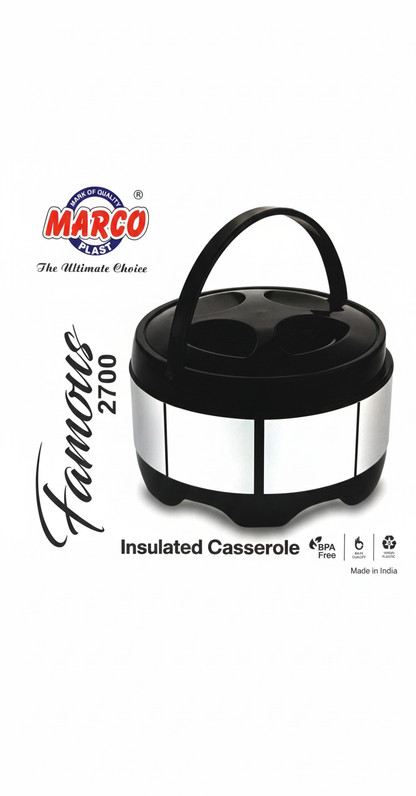 Marco Plast Famous 2700 Insulated Casserole: Keep Your Meals Perfectly Hot