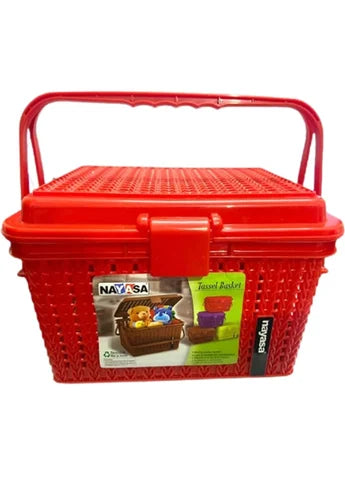 NAYASA TASSEL BASKET BIG